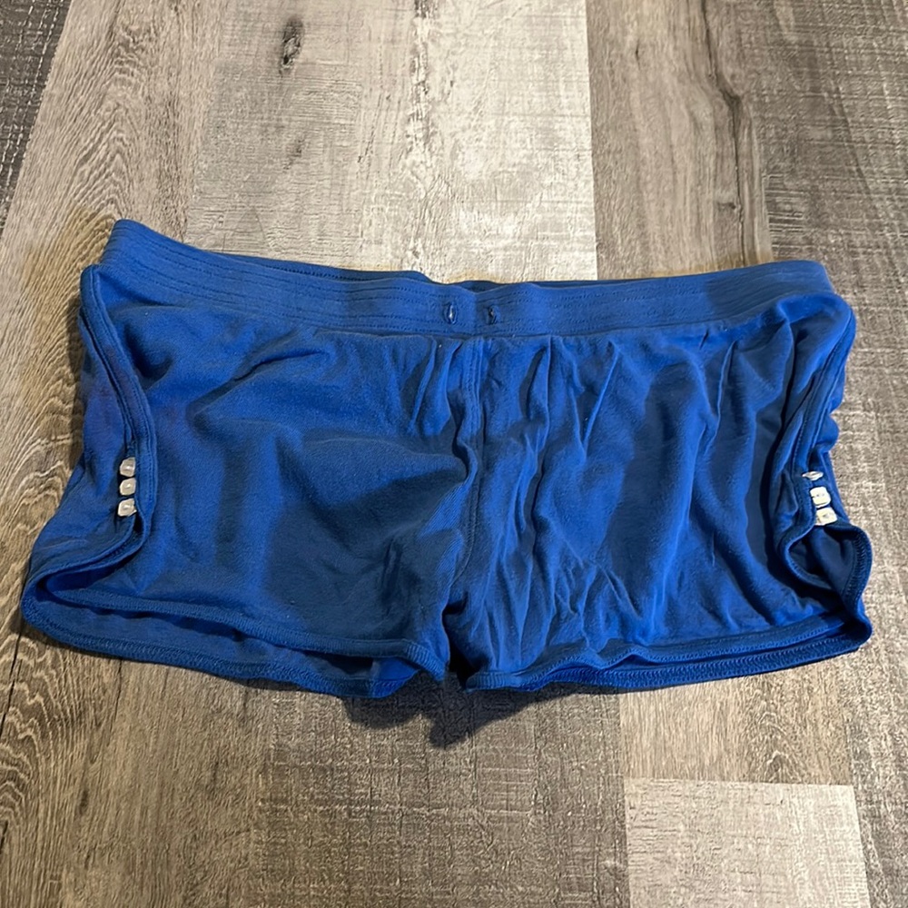 Blue cotton shorts